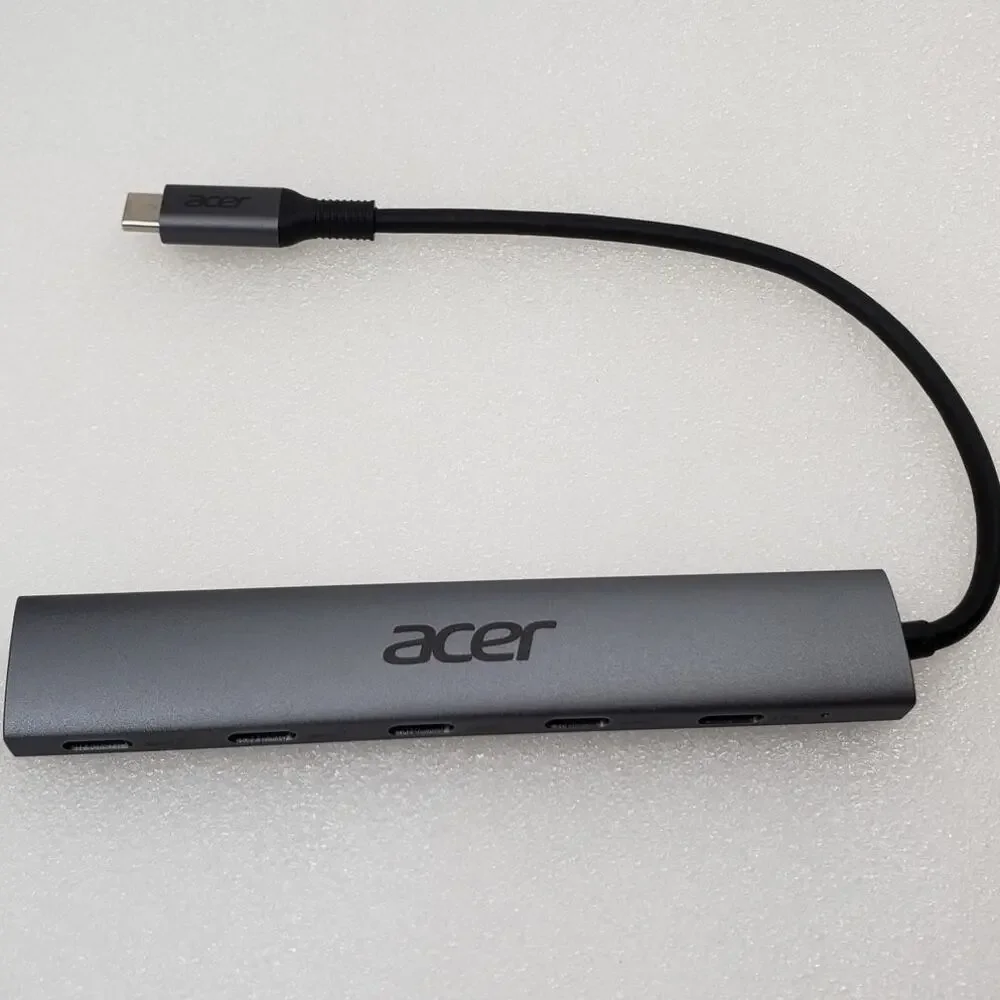 Acer USB-C Hub Multiport Adapter 5-in-1 Type-C Data Hub with Power Delivery